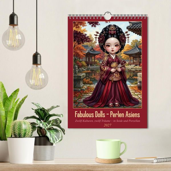 Produktbild: Fabulous Dolls &ndash; Perlen Asiens (Wandkalender 2027 DIN A4 hoch), CALVENDO Monatskalender