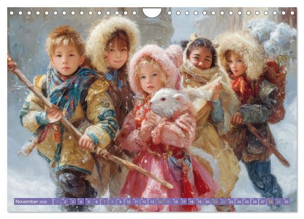 Produktbild: Kinderwelten - Realit&auml;t trifft Traum (Wandkalender 2026 DIN A4 quer), CALVENDO Monatskalender