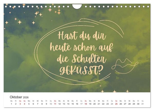Produktbild: Lass Freude dein Kompass sein (Wandkalender 2026 DIN A4 quer), CALVENDO Monatskalender