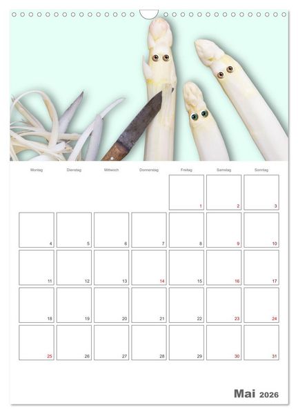 Produktbild: Mord in der Gem&uuml;sek&uuml;che (Wandkalender 2026 DIN A3 hoch), CALVENDO Monatskalender