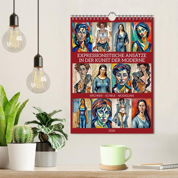 Produktbild: Expressionistische Ans&auml;tze in der Kunst der Moderne (Wandkalender 2026 DIN A4 hoch), CALVENDO Monatskalender