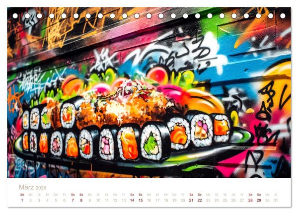 Produktbild: FAST FOOD STREET STYLE (Tischkalender 2026 DIN A5 quer), CALVENDO Monatskalender