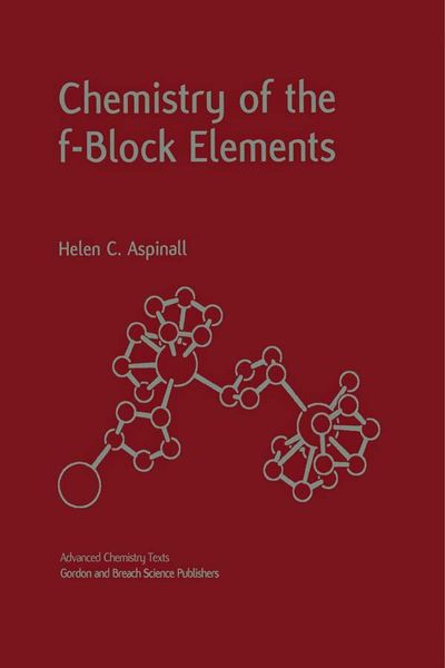 Produktbild: Chemistry of the f-Block Elements