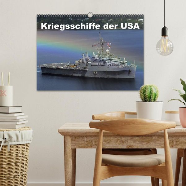 Produktbild: Kriegsschiffe der USA (Wandkalender 2026 DIN A3 quer), CALVENDO Monatskalender