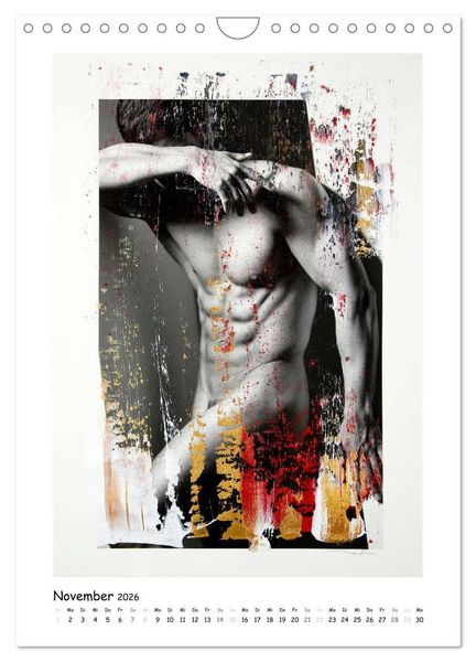 Produktbild: Overpainted ... M&auml;nner (Wandkalender 2026 DIN A4 hoch), CALVENDO Monatskalender