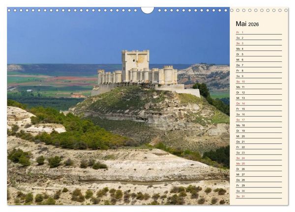 Produktbild: Burgen in Spanien (Wandkalender 2026 DIN A3 quer), CALVENDO Monatskalender