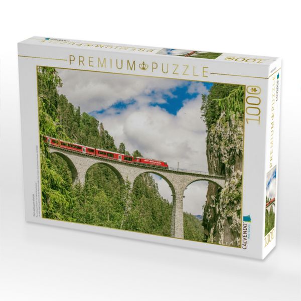 Produktbild: CALVENDO Puzzle Der Landwasser Viadukt | 1000 Teile Lege-Gr&ouml;&szlig;e 64x48cm Foto-Puzzle f&uuml;r gl&uuml;ckliche Stunden