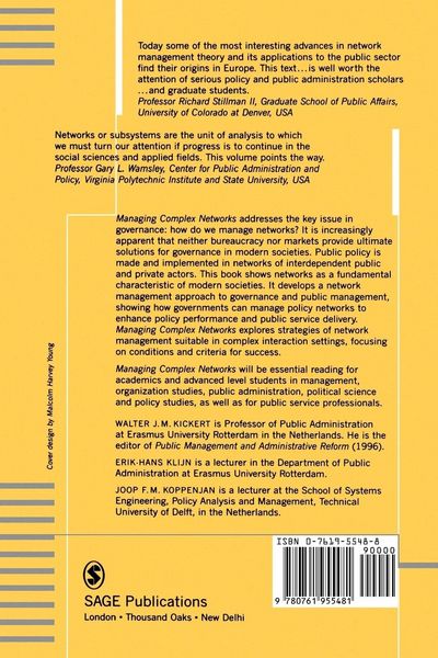 Produktbild: Managing Complex Networks