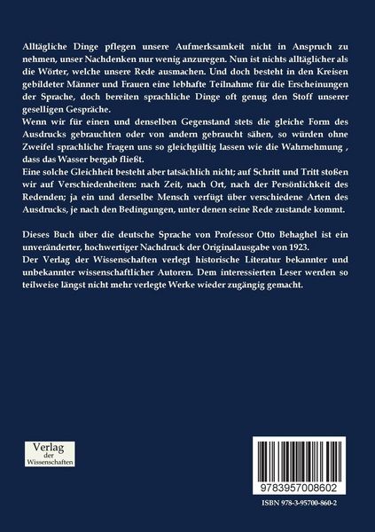 Produktbild: Die deutsche Sprache
