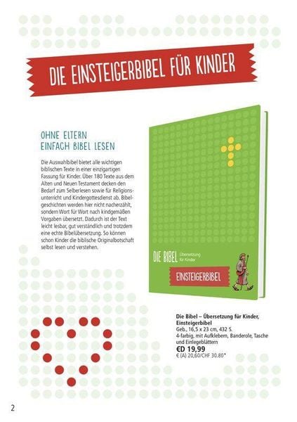 Produktbild: Die Bibel - &Uuml;bersetzung f&uuml;r Kinder, Einsteigerbibel