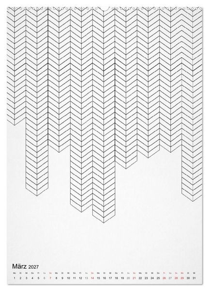 Produktbild: Geometric Graphik Art (hochwertiger Premium Wandkalender 2027 DIN A2 hoch), Kunstdruck in Hochglanz