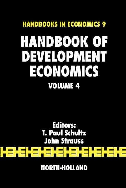 Produktbild: Handbook of Development Economics
