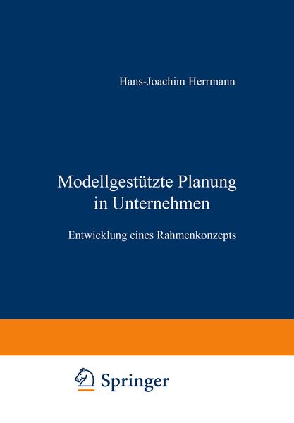 Produktbild: Modellgest&uuml;tzte Planung im Unternehmen