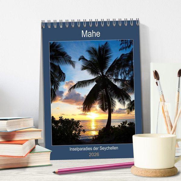 Produktbild: Mahe - Inselparadies der Seychellen (Tischkalender 2026 DIN A5 hoch), CALVENDO Monatskalender