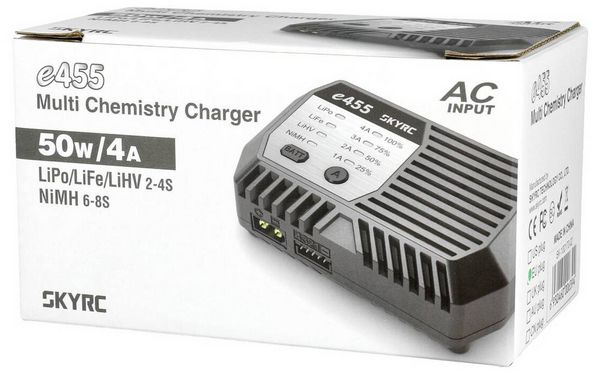 Produktbild: SKYRC e455 AC Modellbau-Ladeger&auml;t 4A LiIon, LiPo, NiMH