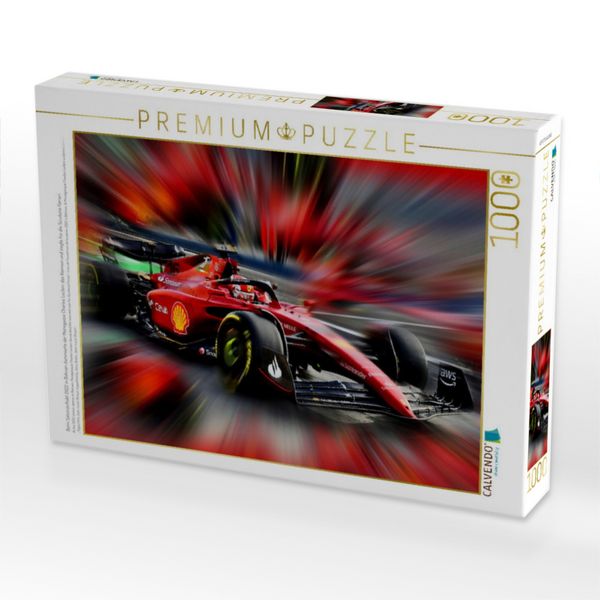 Produktbild: CALVENDO Puzzle Beim Saisonauftakt 2022 in Bahrain dominierte der Monegasse Charles Leclerc das Rennen und siegte f&uuml;r die Scuderia Ferrari. | 1000 Tei