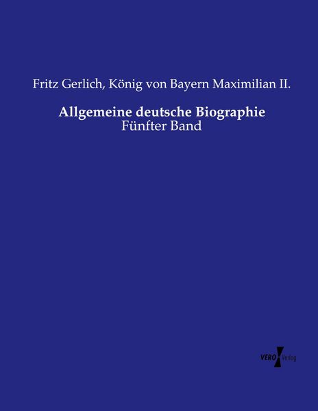 Produktbild: Allgemeine deutsche Biographie