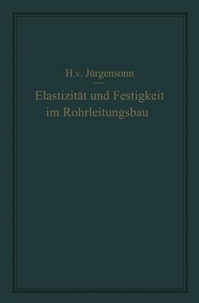 Produktbild: Elastizit&auml;t und Festigkeit im Rohrleitungsbau