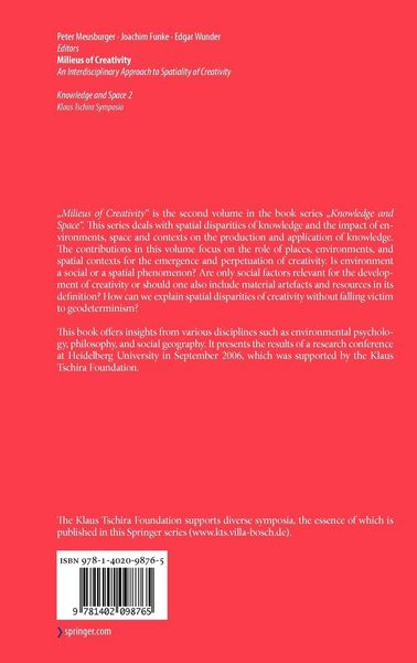Produktbild: Milieus of Creativity