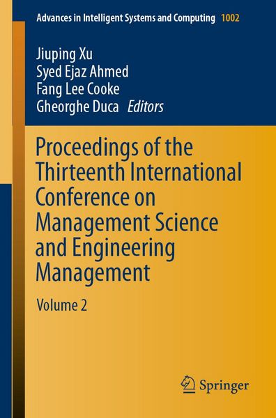 Produktbild: Proceedings of the Thirteenth International Conference on Management Science and Engineering Management