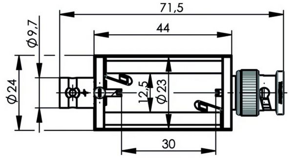 Produktbild: Teleg&auml;rtner 100027893 100027893 BNC-Leergeh&auml;use - 1St.