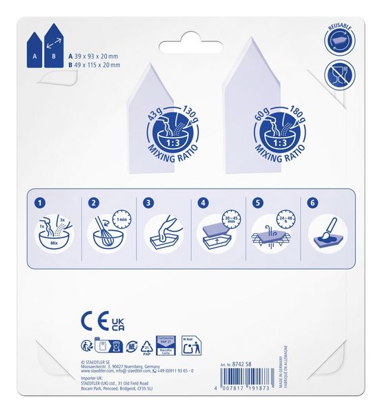Produktbild: STAEDTLER FIMO Gie&szlig;form Schalen H&auml;user, 2 St&uuml;ck