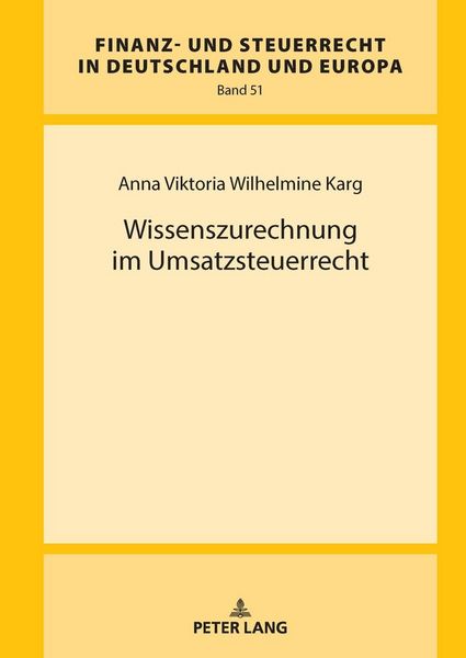 Produktbild: Wissenszurechnung im Umsatzsteuerrecht