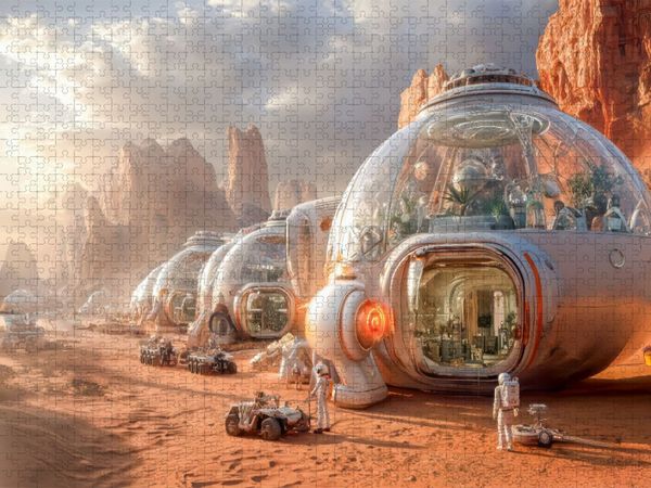 Produktbild: CALVENDO Puzzle Science-Fiction-Expeditionen | 1000 Teile Lege-Gr&ouml;&szlig;e 64x48cm Foto-Puzzle f&uuml;r gl&uuml;ckliche Stunden