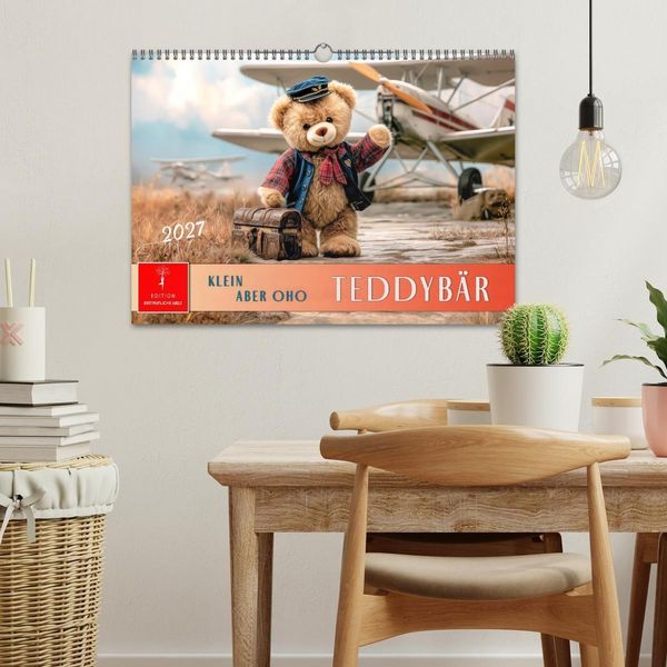 Produktbild: Teddyb&auml;r - klein aber oho (Wandkalender 2027 DIN A3 quer), CALVENDO Monatskalender