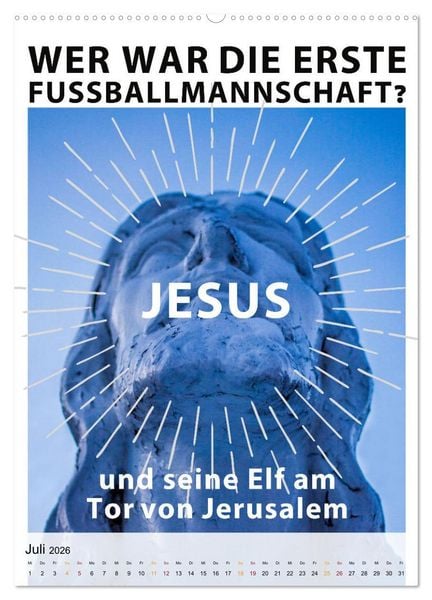 Produktbild: Ich mag Fu&szlig;ball&hellip; und vielleicht drei Leute. Spr&uuml;che und Weisheiten vom Spielfeldrand (hochwertiger Premium Wandkalender 2026 DIN A2 hoch), Kunstdruck in Hochglanz