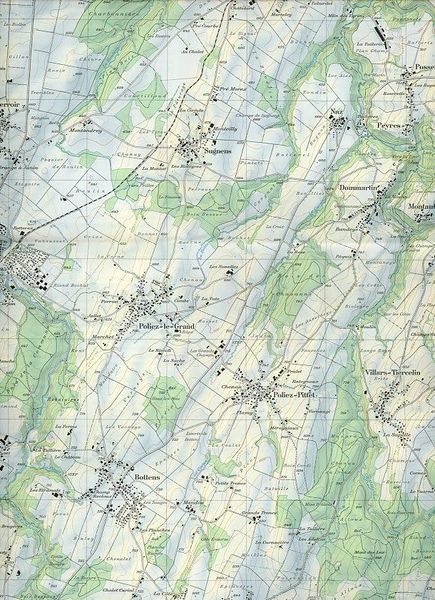 Produktbild: Swisstopo 1 : 25 000 Echallens