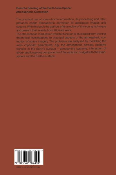 Produktbild: Remote Sensing of the Earth from Space: Atmospheric Correction