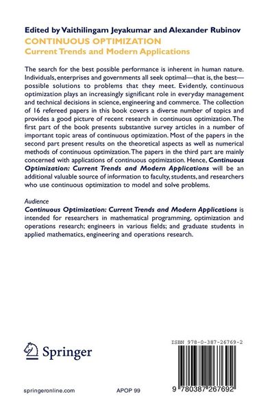Produktbild: Continuous Optimization