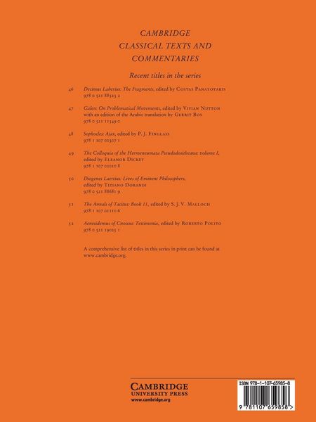 Produktbild: The Colloquia of the Hermeneumata Pseudodositheana