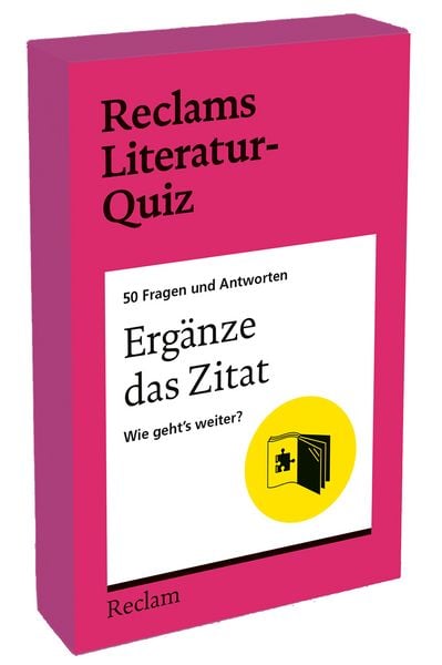Produktbild: Erg&auml;nze das Zitat. Wie geht&rsquo;s weiter? 50 Fragen und Antworten f&uuml;r B&uuml;chermenschen
