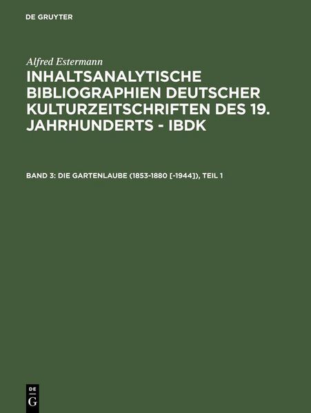 Produktbild: Die Gartenlaube (1853-1880 [-1944])