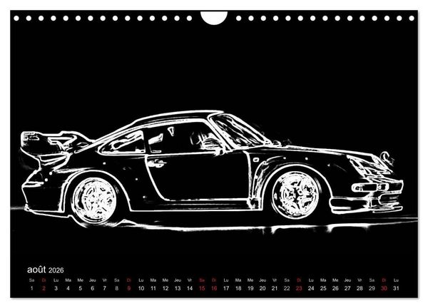 Produktbild: 911 Lignes (Calendrier mural 2026 DIN A4 vertical), CALVENDO calendrier mensuel