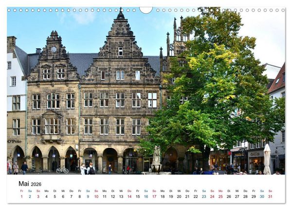 Produktbild: M&uuml;nster - die liebenswerte Fahrradstadt (Wandkalender 2026 DIN A3 quer), CALVENDO Monatskalender