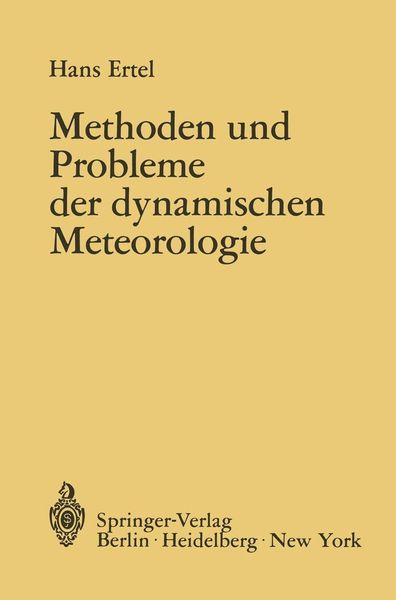 Produktbild: Methoden und Probleme der Dynamischen Meteorologie