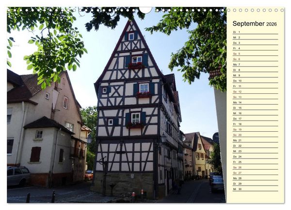 Produktbild: Unterwegs in Schorndorf (Wandkalender 2026 DIN A3 quer), CALVENDO Monatskalender
