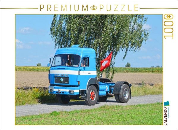 CALVENDO Puzzle Saurer 5 DF -Schlepper- ``1977 ́ ́ | 1000 Teile Lege-Größe 64x48cm Foto-Puzzle für glückliche Stunden