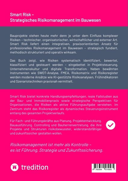 Produktbild: Smart Risk &ndash; Strategisches Risikomanagement im Bauwesen