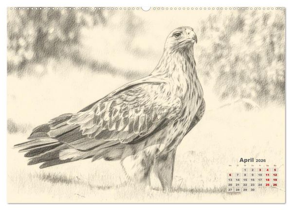 Produktbild: Wilde Seelen - Tierische Momente in Graphit (hochwertiger Premium Wandkalender 2026 DIN A2 quer), Kunstdruck in Hochglanz