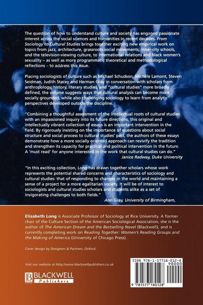 Produktbild: From Sociology to Cultural Studies