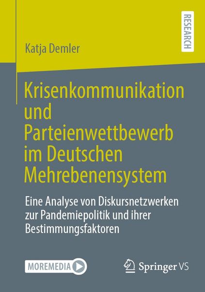 Produktbild: Krisenkommunikation und Parteienwettbewerb im Deutschen Mehrebenensystem