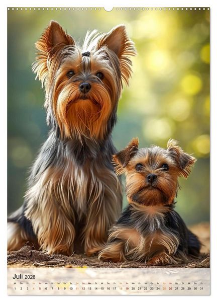 Produktbild: Yorkshire Terrier - ein Hund mit starkem Charakter (hochwertiger Premium Wandkalender 2026 DIN A2 hoch), Kunstdruck in Hochglanz