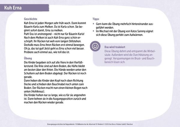 Produktbild: Bewegungsgeschichten f&uuml;r Krippenkinder