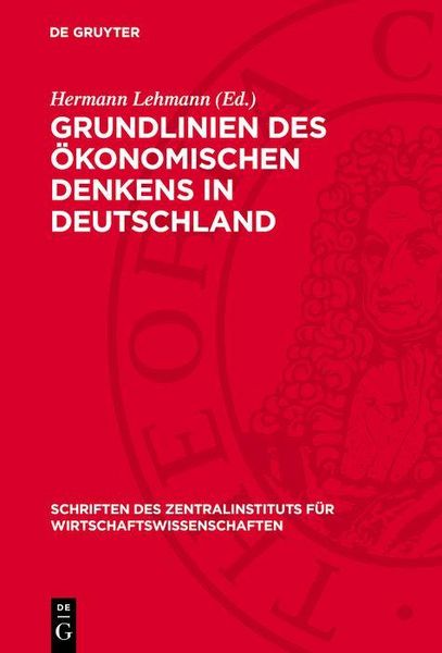 Produktbild: Grundlinien des &ouml;konomischen Denkens in Deutschland