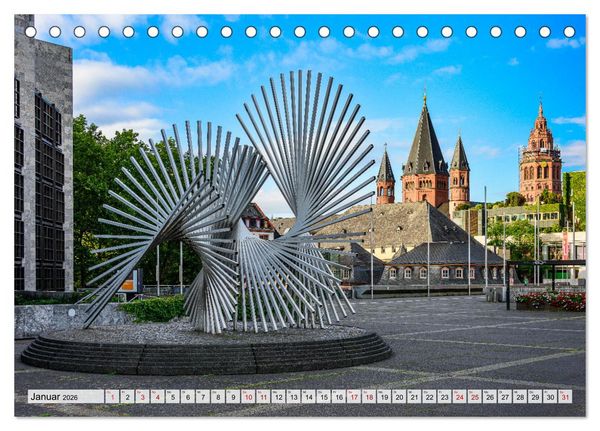 Produktbild: Mainz - Lebensfreude in RheinKultur (Tischkalender 2026 DIN A5 quer), CALVENDO Monatskalender