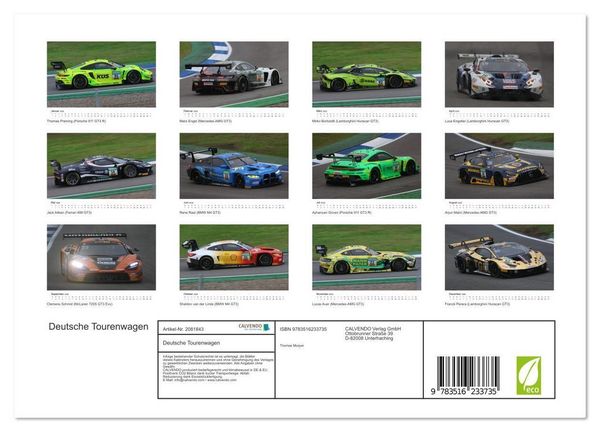 Produktbild: Deutsche Tourenwagen (Wandkalender 2026 DIN A4 quer), CALVENDO Monatskalender